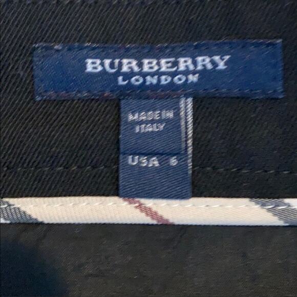 Burberry Double Breasted Black Mini Skirt Sz 6 - Picture 2 of 5